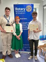 Winner and Runner up of The Rotary Young Citizen Award 2025 Euan Stewart and Joseph Paton